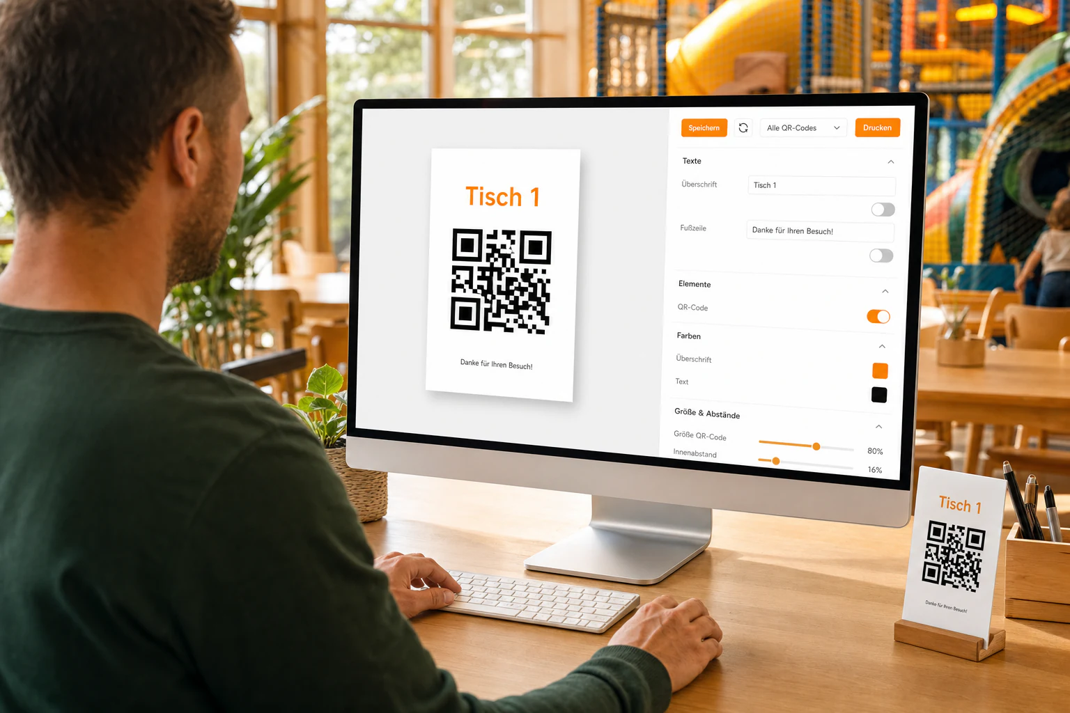 QR card designer