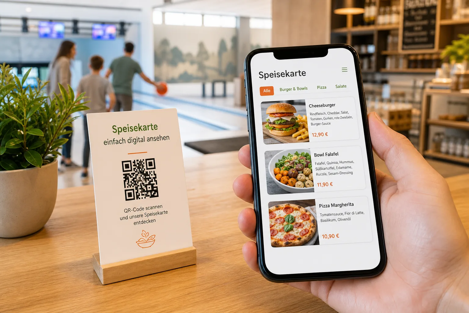 Digital menu