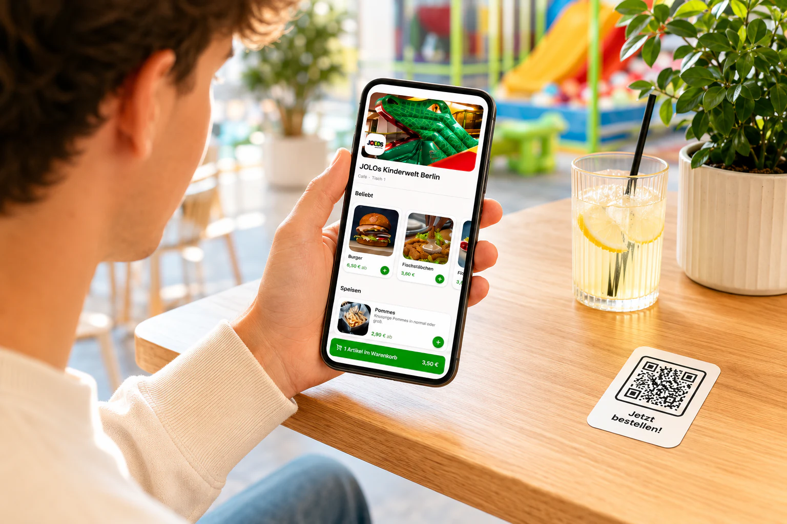 Mobile-first ordering menu