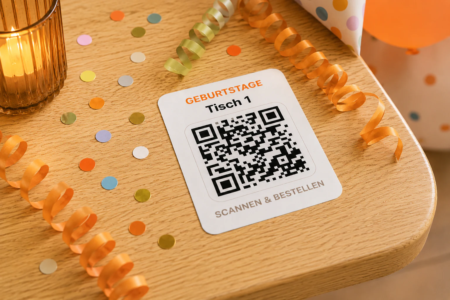 QR points per table or area