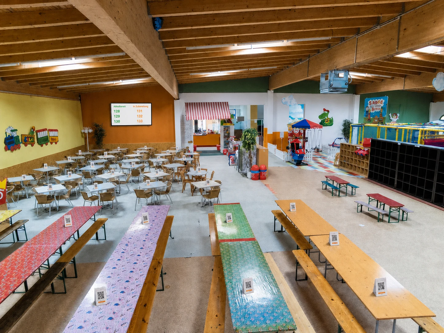 Gastrobereich von JOLOs Kinderwelt